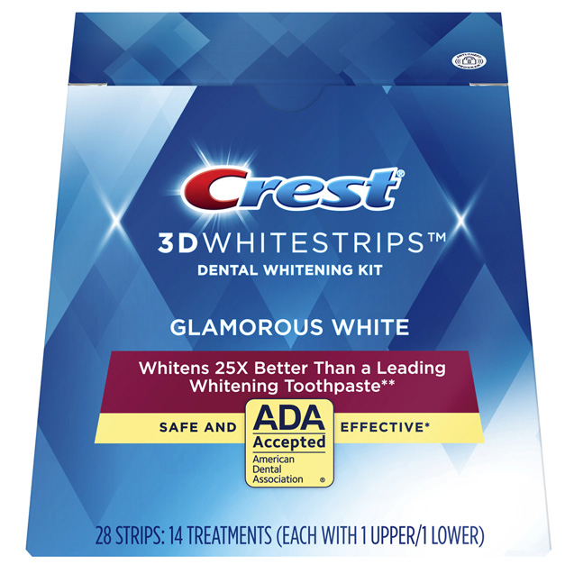 Crest 3d white glamorous white whitestrips teeth whitening deals kit